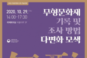 국립무형유산원, '무형문화재 기록과 정책적 활용' 학술대회